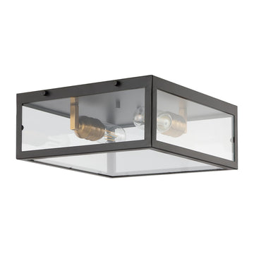 Grayson 12" Metal/Glass LED Flush Mount